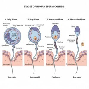 stages of spermiogenesis